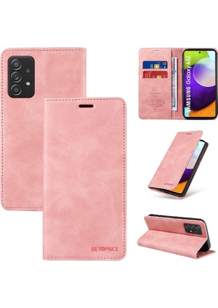 Samsung Galaxy A52S 5g Için Kılıf Folio Cüzdan Pu Deri Koruyucu Manyetik (Yurt Dışından)