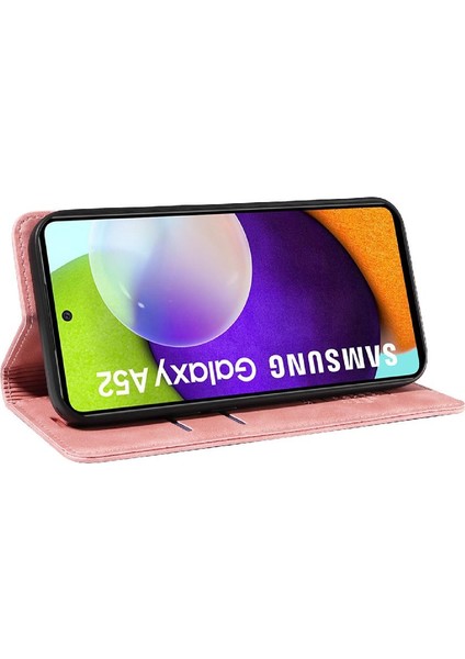Samsung Galaxy A52S 5g Için Kılıf Folio Cüzdan Pu Deri Koruyucu Manyetik (Yurt Dışından)