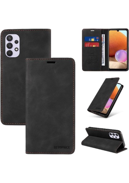 Samsung Galaxy A32 4g Pu Deri Koruyucu Manyetik Folio Cüzdan (Yurt Dışından)