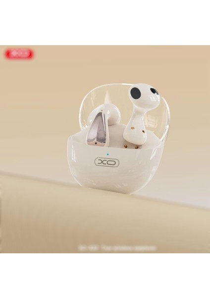 Xo X32 BEJ Uzay Şeffaf Kapak Tws Bluetooth Kulaklık
