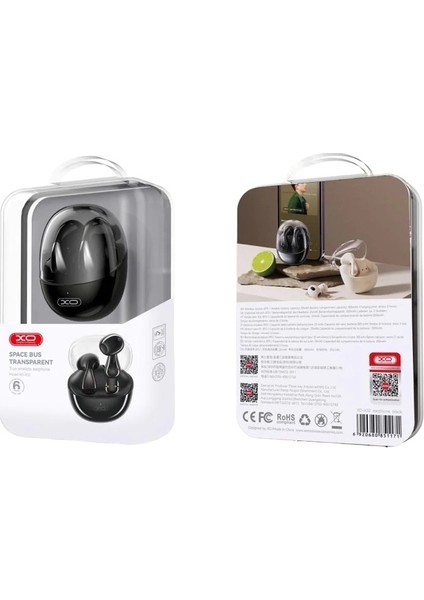 Xo X32 BEJ Uzay Şeffaf Kapak Tws Bluetooth Kulaklık