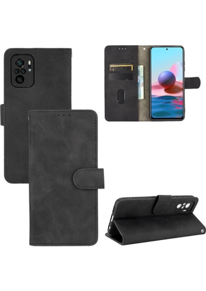 Xiaomi Redmi NOTE10 4g/not 10S Deri Folio Flip Case ile (Yurt Dışından)