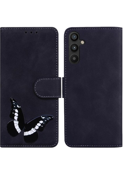 Samsung Galaxy A54 5g Için Kılıf Cüzdan Renk Baskılı Kelebek Flip Folio (Yurt Dışından)