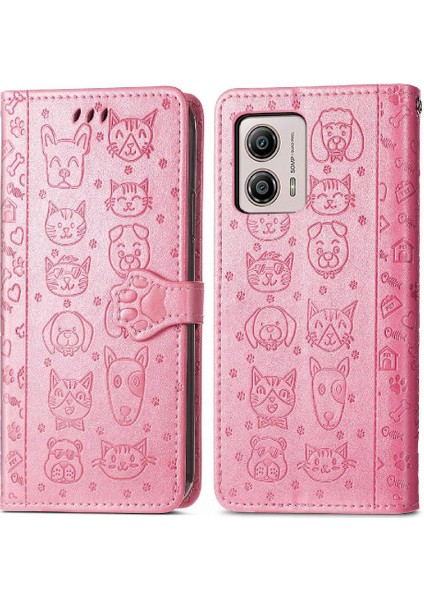 Moto G53 5g Karikatür Hayvanlar Için Kılıf Kısa Kayış Kapak Kapak Darbeye (Yurt Dışından) fiyatları