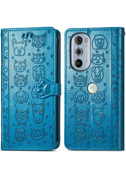 Moto Kenar 30 Pro Flip Kapak Için Kılıf Darbeye Karikatür Hayvanlar Kısa (Yurt Dışından) fiyatları