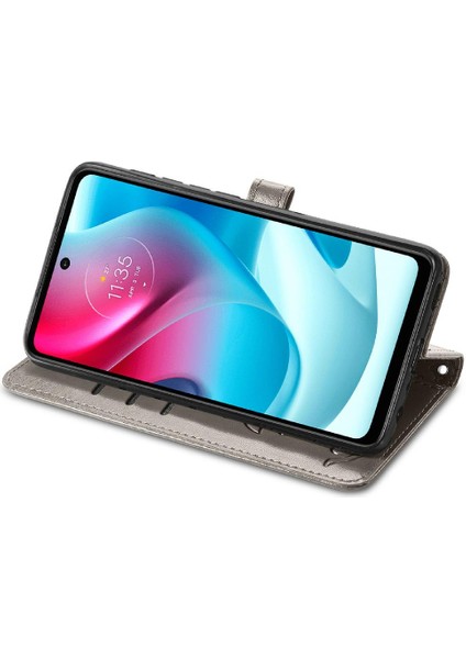 Moto G60S Için Kılıf Kapak Kapak Karikatür Hayvanlar Kısa Kayış Deri Kılıf (Yurt Dışından) fiyatları