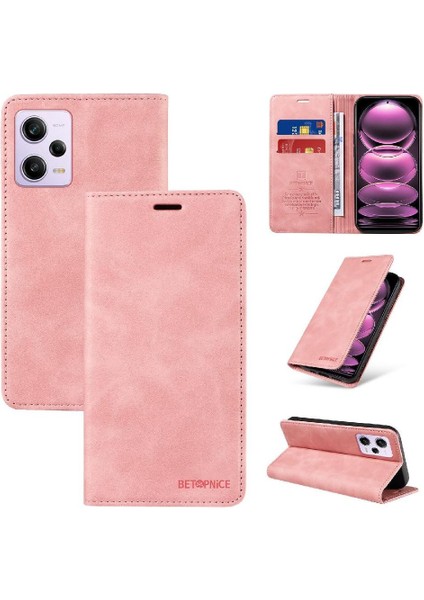 Xiaomi Redmi Için Not 12 Pro Manyetik Koruyucu Folio Cüzdan Pu (Yurt Dışından)