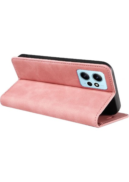 Xiaomi Redmi Için Not 12 4g Manyetik Pu Deri Folio Cüzdan (Yurt Dışından)