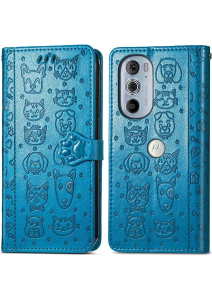 Moto Kenar 30 Pro Flip Kapak Için Kılıf Darbeye Karikatür Hayvanlar Kısa (Yurt Dışından) fırsatları