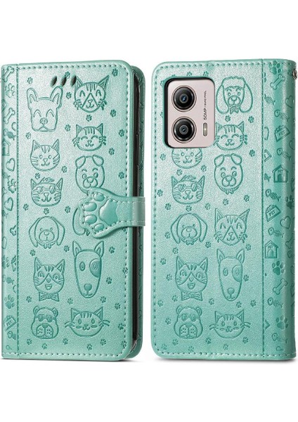 Moto G53 5g Karikatür Hayvanlar Için Kılıf Kısa Kayış Kapak Kapak Darbeye (Yurt Dışından) fiyatları