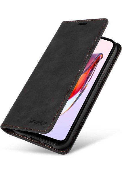 Xiaomi Redmi 12C Folio Cüzdan Koruyucu Manyetik Pu Deri Kılıf (Yurt Dışından)