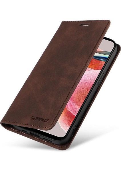Xiaomi Redmi Için Not 12 4g Manyetik Pu Deri Folio Cüzdan (Yurt Dışından)