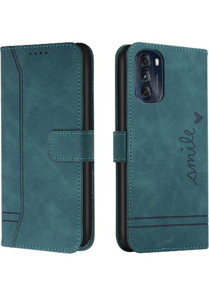 Motorola Moto G 5g 2022 Flip Için Telefon Kılıfı Folio Cüzdan Pu Deri El (Yurt Dışından)