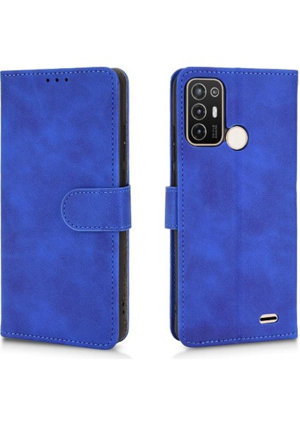 Kart Tutucu Kickstand ile Zte Blade A52 Deri Folio Flip Case (Yurt Dışından)