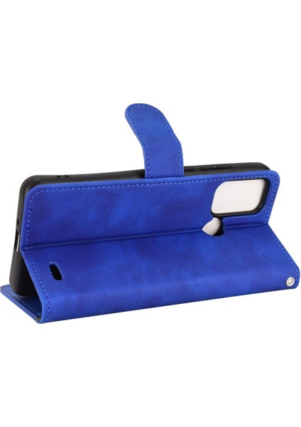 Kart Tutucu Kickstand ile Zte Blade A52 Deri Folio Flip Case (Yurt Dışından)