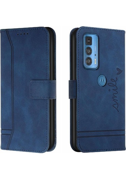 Motorola Moto Kenar 20 Pro Için Telefon Kılıfı El Kayışı Flip Folio Cüzdan Kart (Yurt Dışından)