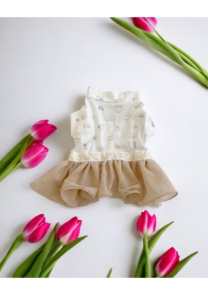 Sun Cream Duo Tütülü Köpek Elbisesi Kıyafeti Tutu indirimleri