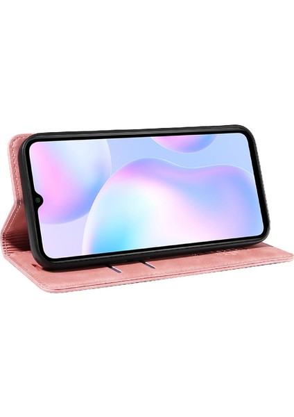 Xiaomi Redmi 9A Için Kılıf Folio Cüzdan Pu Deri Manyetik Koruyucu (Yurt Dışından)
