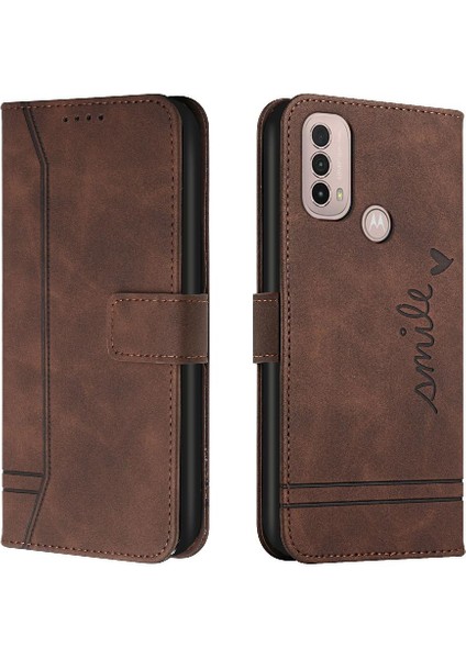 Motorola Moto E40 Kart Yuvaları Kapak Için Telefon Kılıfı El Kayışı Flip Folio Pu (Yurt Dışından) indirimleri