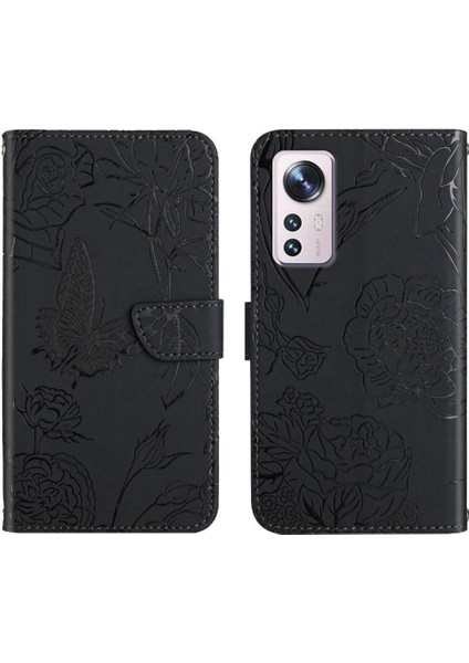Xiaomi 12 Lite Için Kılıf Pu Deri Kapak Çevirin Darbeye Deri Kılıf ve (Yurt Dışından)