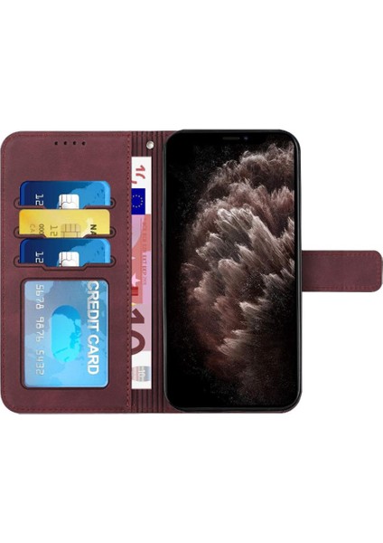 YH Mall Motorola Moto G 5g Için Telefon Kılıfı Pu Deri Flip Folio Cüzdan Manyetik (Yurt Dışından)