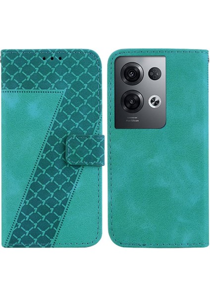 Telefon Kılıfı Için Oppo Oppo 8 Pro 5g Kart Yuvası Fonksiyonu Flip Folio Kapak Pu (Yurt Dışından)