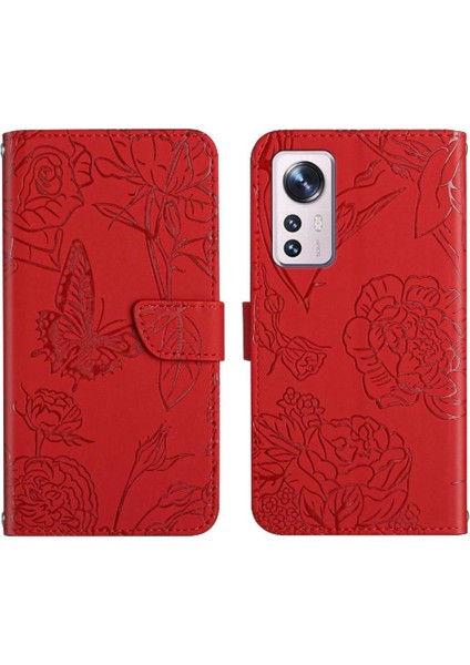 Xiaomi 12 Lite Için Kılıf Pu Deri Kapak Çevirin Darbeye Deri Kılıf ve (Yurt Dışından)
