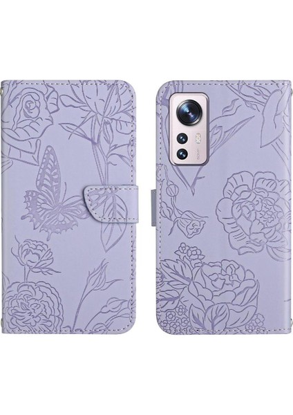 Xiaomi 12 Lite Için Kılıf Pu Deri Kapak Çevirin Darbeye Deri Kılıf ve (Yurt Dışından)