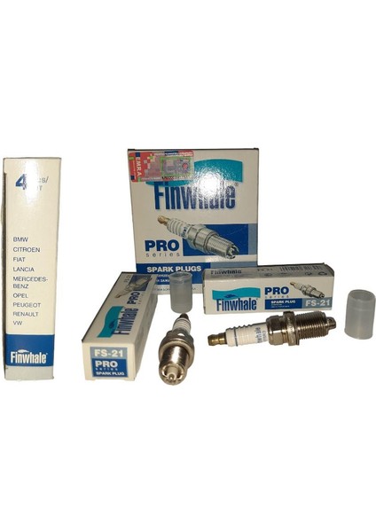 Fınwhale Atesleme Bujı VT5RD 2 Tırnak Bmw-Cıtroen-Fıat-Lancıa-Mercedes-Opelpeugeot-Renault-Vw Grup Germany (4 Adet )