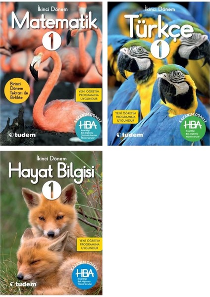 Tudem Yayınları 1. Sınıf Matematik – Türkçe - Hayat Bilgisi 2. Dönem Set