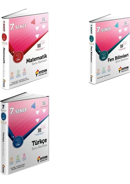 7. Sınıf Matematik - Fen Bilimleri – Türkçe 3 Adım Soru Bankası