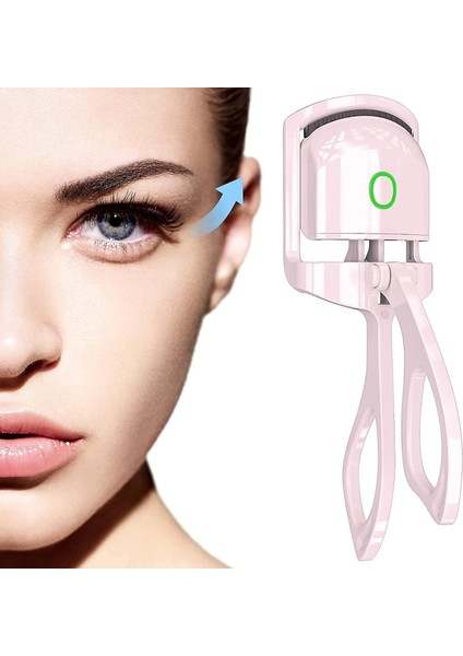 Isıtmalı Kirpik Kıvırıcı Elektronik Şarjlı Kirpik Kıvırıcı Eyelash Curler Pembe