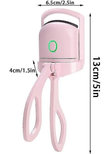 Isıtmalı Kirpik Kıvırıcı Elektronik Şarjlı Kirpik Kıvırıcı Eyelash Curler Pembe