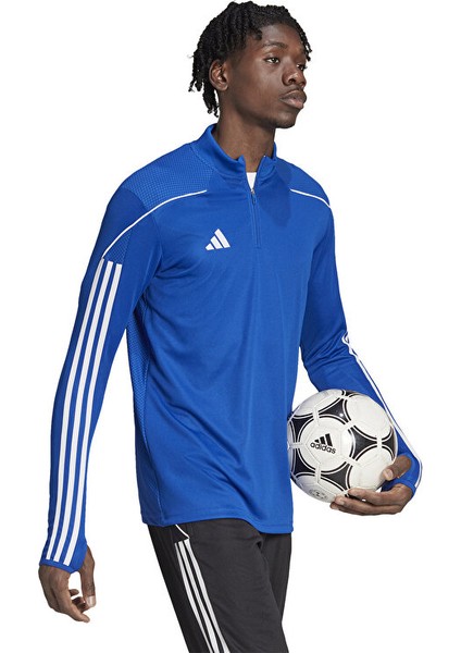 TIRO23 L Tr Top Erkek Futbol Antrenman Üstü HS0328 Mavi modelleri