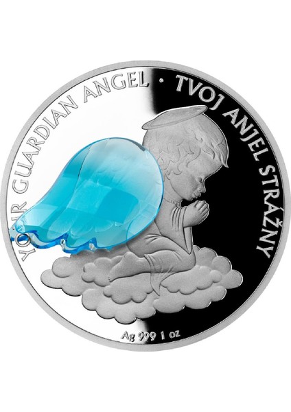 Czech Mint Your Guardian Angel Sk Proof 1 Ons 999 Gümüş Coin