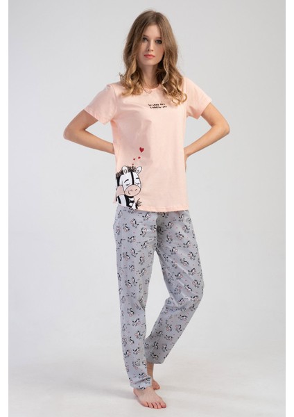 Kadın Kısa Kol Pijama Takım