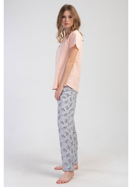 Kadın Kısa Kol Pijama Takım