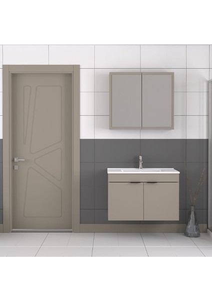 Loft 85 cm Latte Banyo Dolabı
