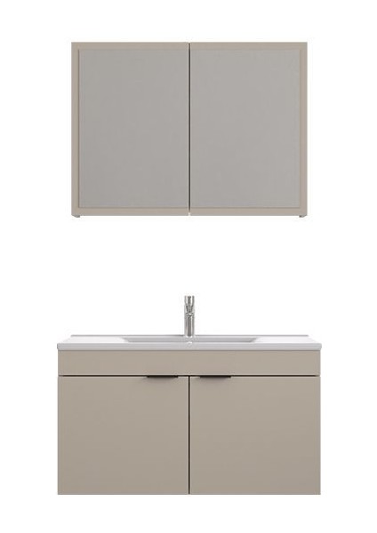 Loft 100 cm Latte Banyo Dolabı