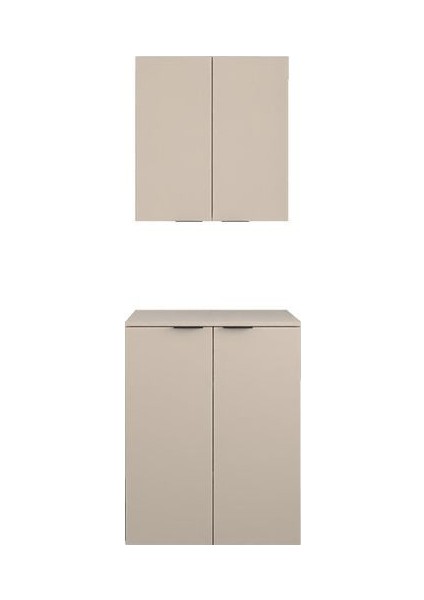 Arya ve Loft Uyumlu Çamaşır Makinesi Dolabı Renk Latte