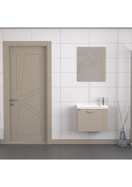 Maxila 60 cm Latte Banyo Dolabı