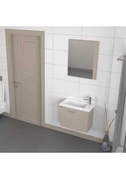Maxila 60 cm Latte Banyo Dolabı