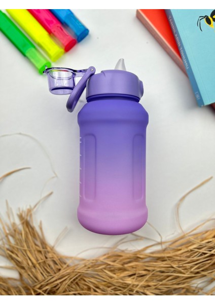 H20 Pipetli Renkli Polikarbon Spor Spor Matara Çocuk Genç Suluk Su Şişesi Suluk Su Şişesi 800 ml