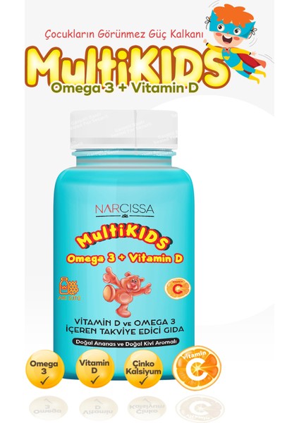 Multikids Omega3 & Vitamin D