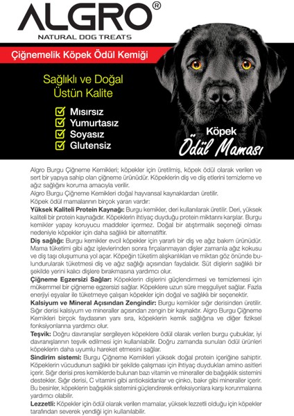 Tavuk Göğüs Etli Burgu Çubuk Sığır Derisi 12,5 cm x 36 Adet