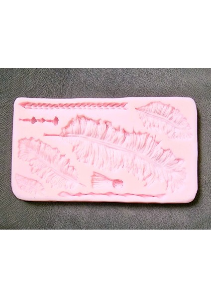 Tek Bir Kalıpta Tüy Kuş Tüyü Seti Silikon Kalıp K-1015 modelleri