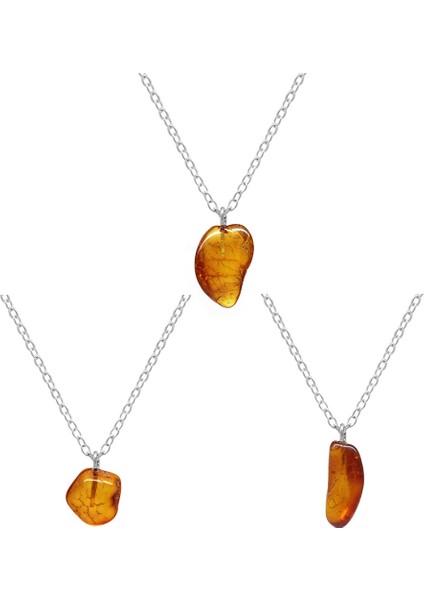 Doğal Form Gün Batımı Renkli Doğal Damla Taşlı Kolye fiyatları