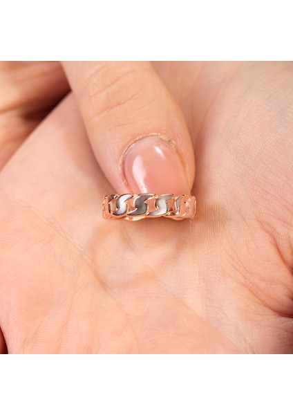 Gurmet Tasarım Rose Renk Free Size 925 Ayar Gümüş Kadın Yüzük modelleri