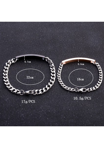 Kaplama Rose/black Plaka Üzeri Ingilizceonun Kralı - Onun Kraliçesi Yazılı 2li Bileklik Seti fiyatları