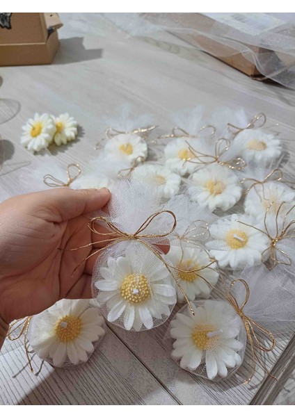 Papatya Mum 20 Adet, Düğün,nişan,kına,söz,bebek Mevlüd, Doğum Günü, Hediyelik Mum, Bebek Hediyelik fiyatları